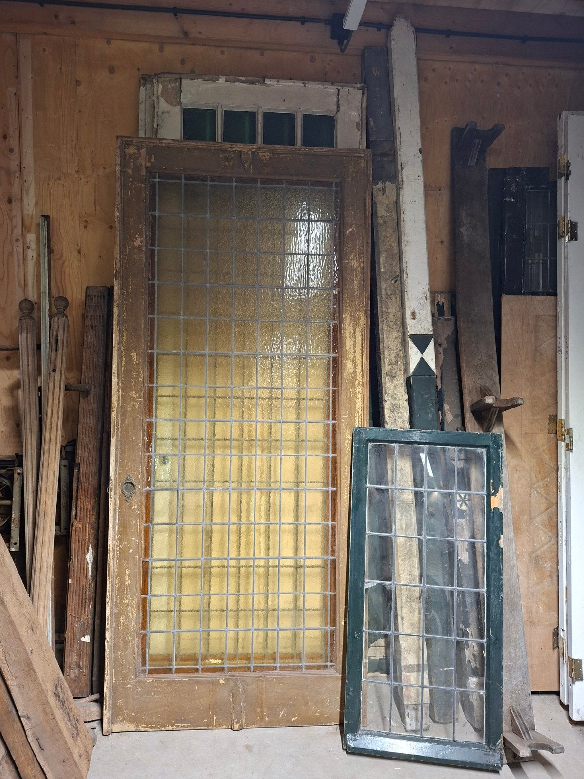 Diverse deuren en ramen, antiek en modern, Ophalen, Glas, Binnendeur, 200 tot 215 cm