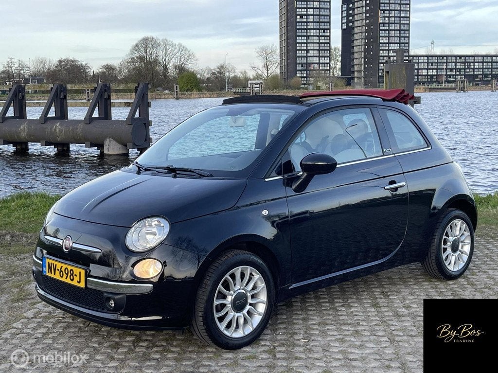 Fiat 500 C 1.2 Lounge Airco Leder PDC LMV Nieuwe APK, Auto's, Fiat, Euro 5, Gebruikt, 4 cilinders, Automatische klimaatregeling