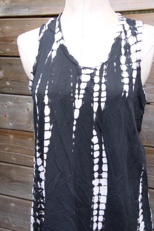 Jurk zwart/ offwhite 10Days mt L Maxi Vaste prijs, Kleding | Dames, Zwart, Maat 42/44 (L), 10days, Ophalen of Verzenden