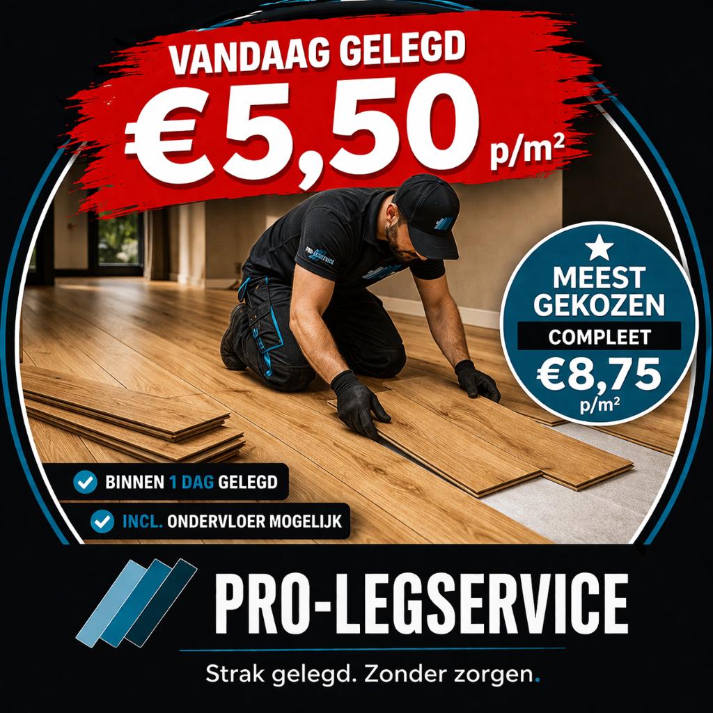 Laminaat vloer – hulp bij leggen – Utrecht, Ophalen of Verzenden, Zo goed als nieuw, 75 m² of meer, Laminaat