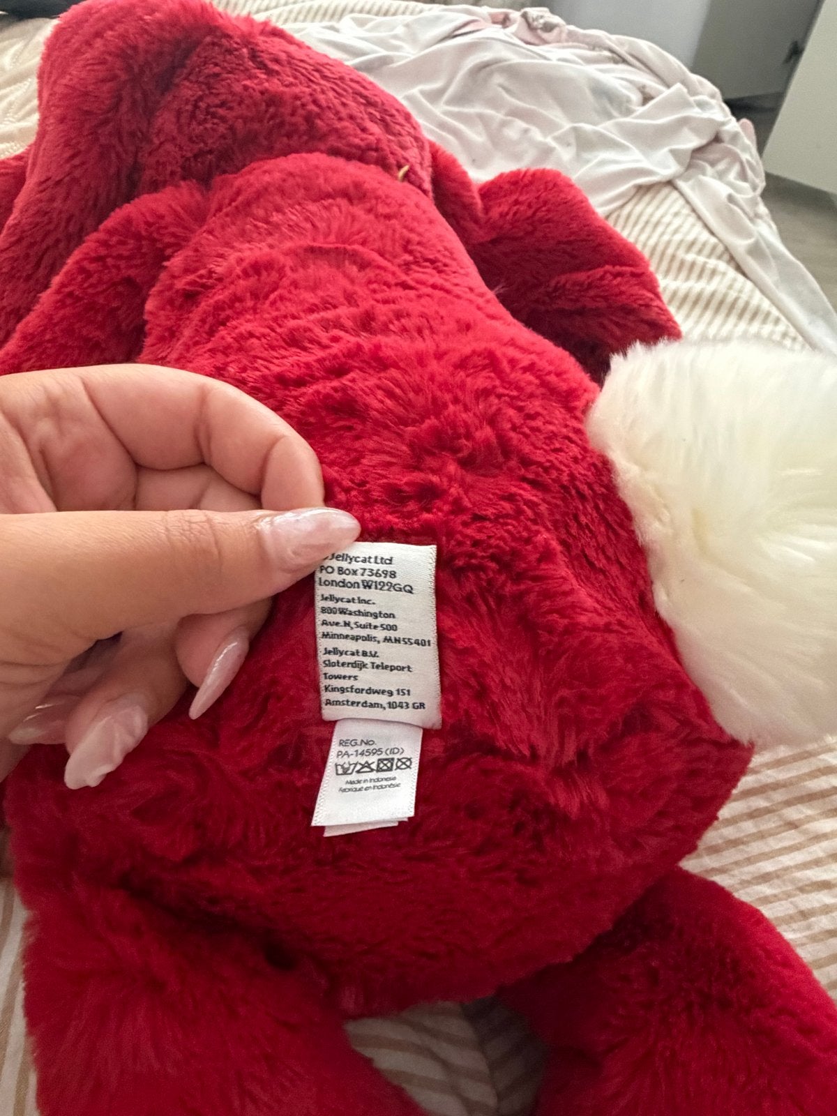 Jellycat Big Beautiful Luxe Bunny Scarlett - Zo goed als nie, Kinderen en Baby's, Speelgoed | Knuffels en Pluche, Jellycat, Konijn