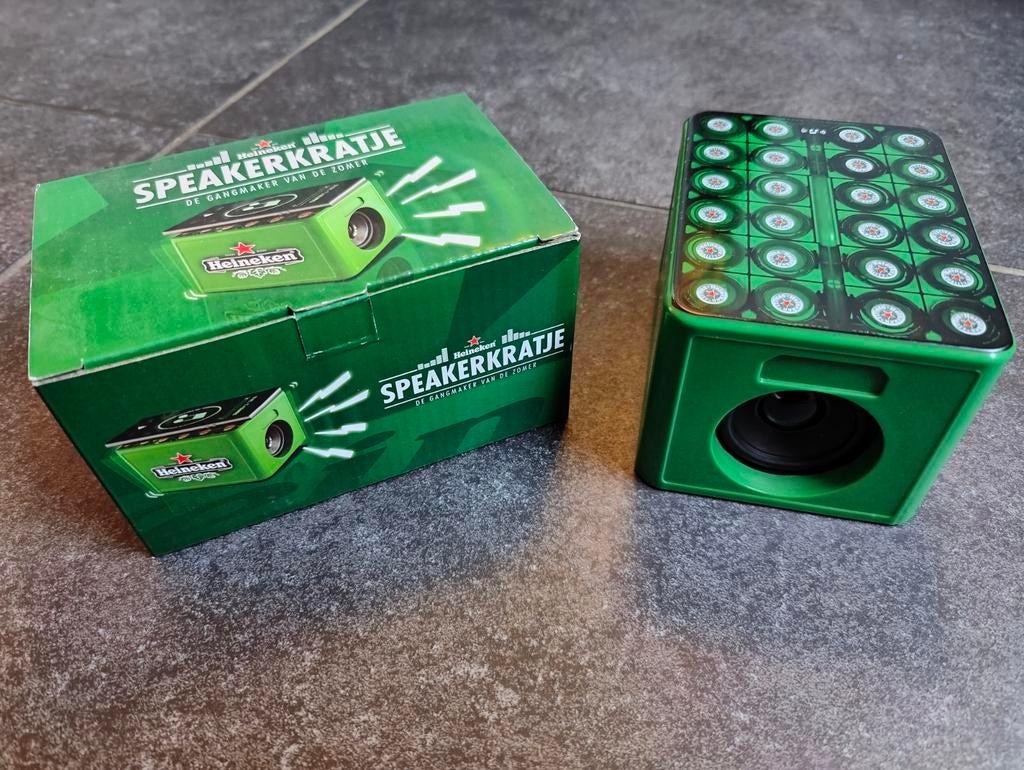 Heineken speakerkratje, Verzamelen, Biermerken, Nieuw, Overige typen, Heineken, Ophalen of Verzenden