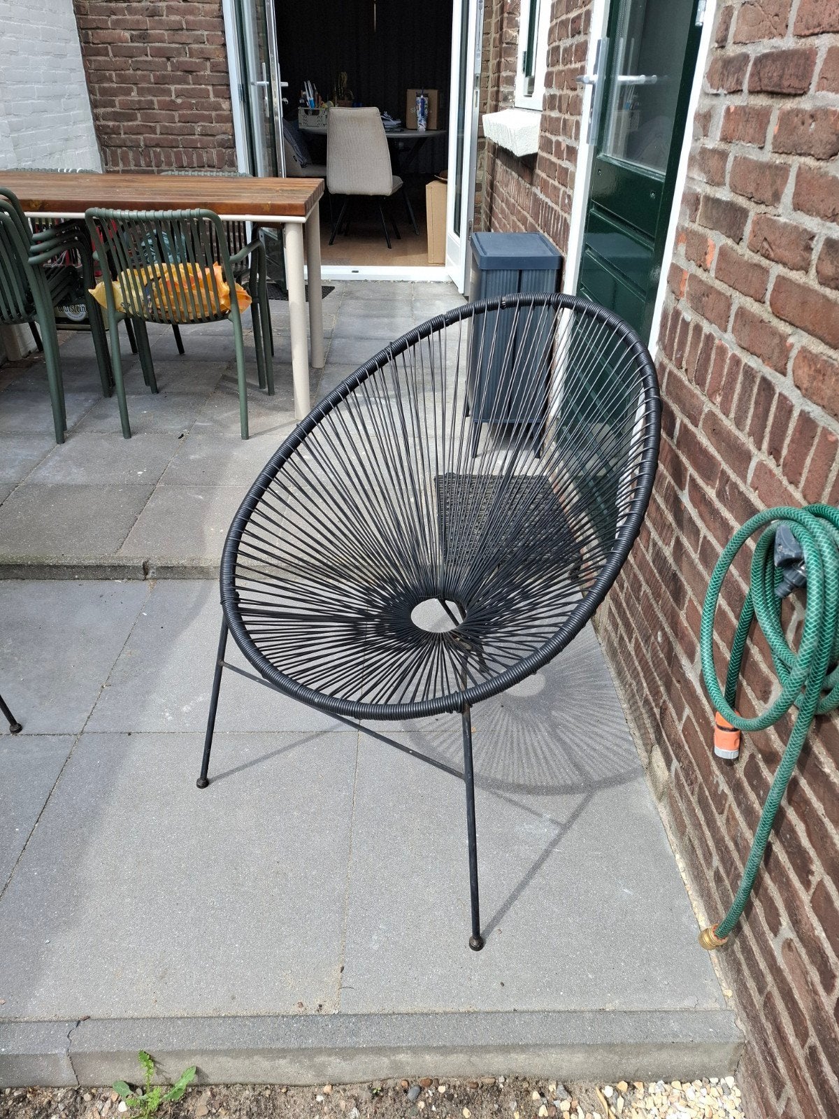 Tuin stoel, Ophalen