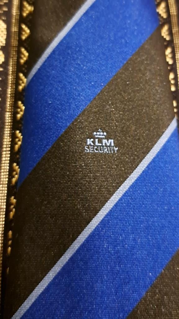 KLM Security stropdas Luchtvaart Maatschappij, Verzamelen, Ophalen of Verzenden, Nieuw, Gebruiksvoorwerp