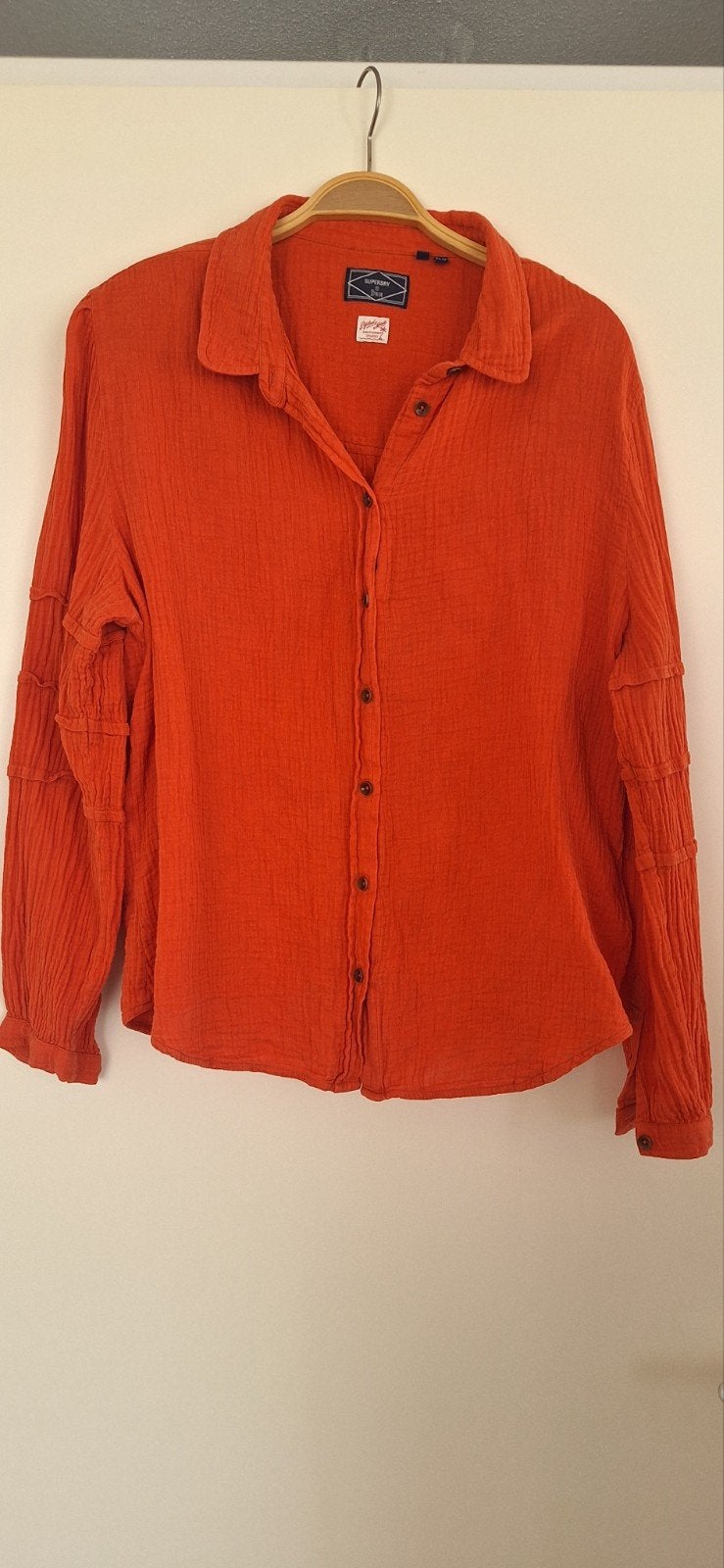 Superdry oranje blouse maat M, Maat 38/40 (M), Superdry, Oranje, Ophalen of Verzenden