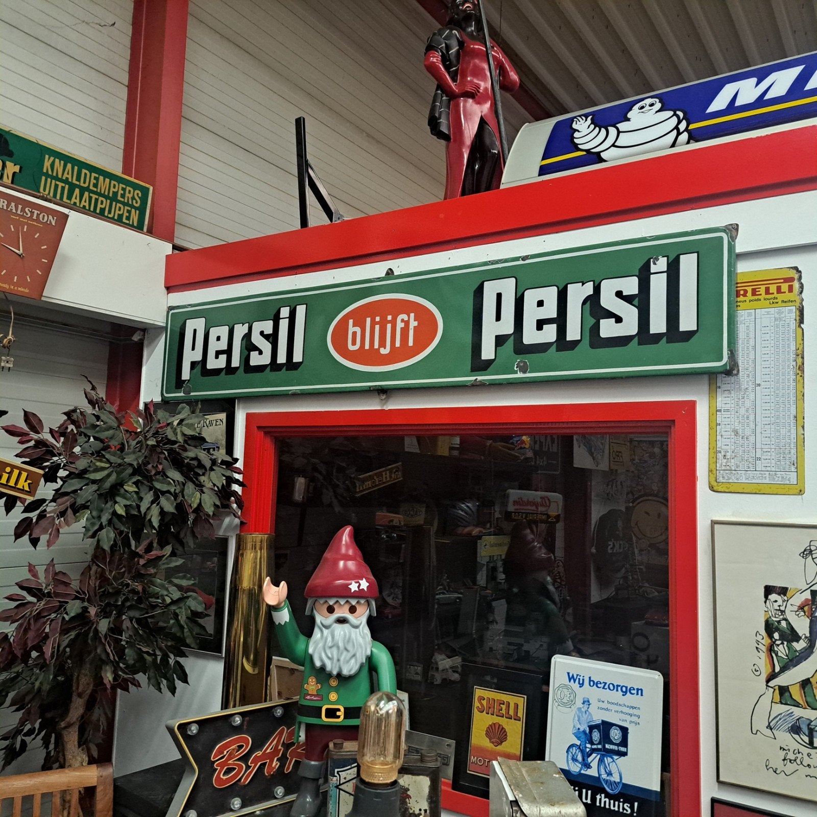 persil Emaille reclamebord, Verzamelen, Ophalen, Gebruikt, Reclamebord