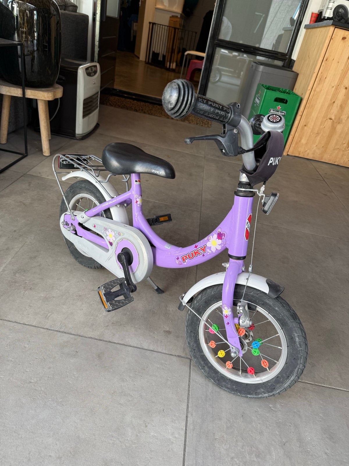 Puky kinderfiets paars met zijwieltjes, Fietsen en Brommers, Fietsen | Kinderfietsjes, Ophalen, Zijwieltjes, Velgrem, Minder dan 16 inch