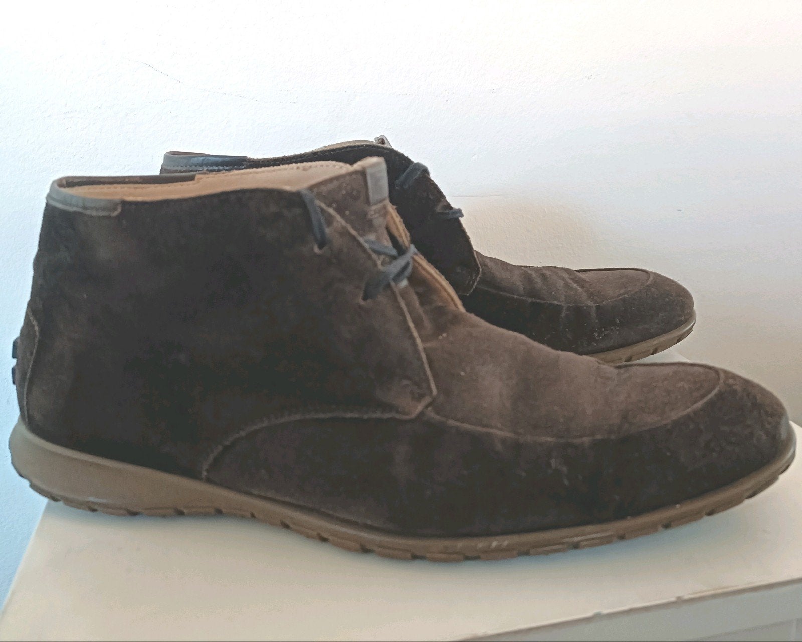 Floris van Bommel 'De Wolker' suède boots - Maat 11, Bruin, Boots, Floris van Bommel, Ophalen of Verzenden