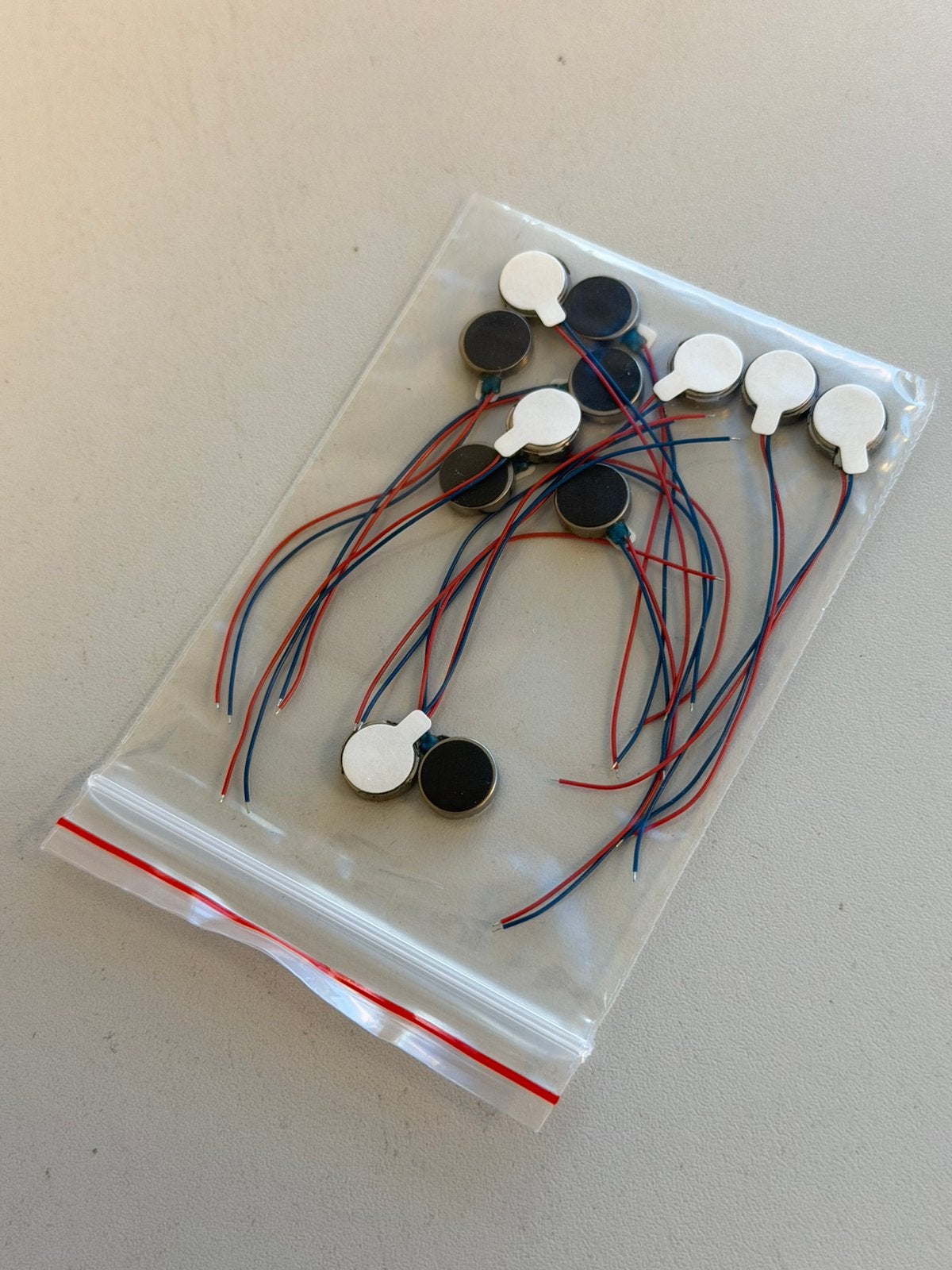 12x stuks Mini Vibratiemotor 3V DC Trilmotor Coin Motor, P, P, P, Nieuw