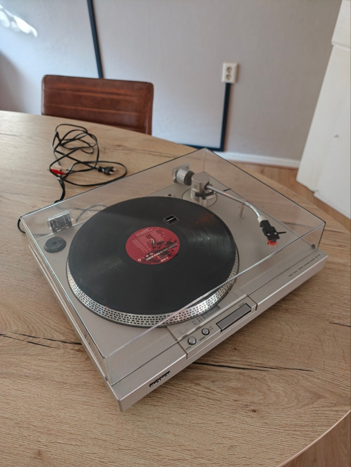 Sony PS-T15 Direct Drive Platenspeler met Sony XL15 element, Gebruikt, Pitch-regelaar, Ophalen of Verzenden, Platenspeler