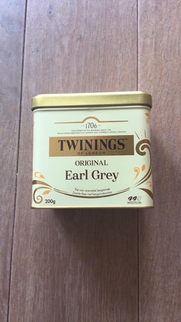 Theeblik Twinings original Earl Grey, Ophalen of Verzenden, Gebruikt, Overige