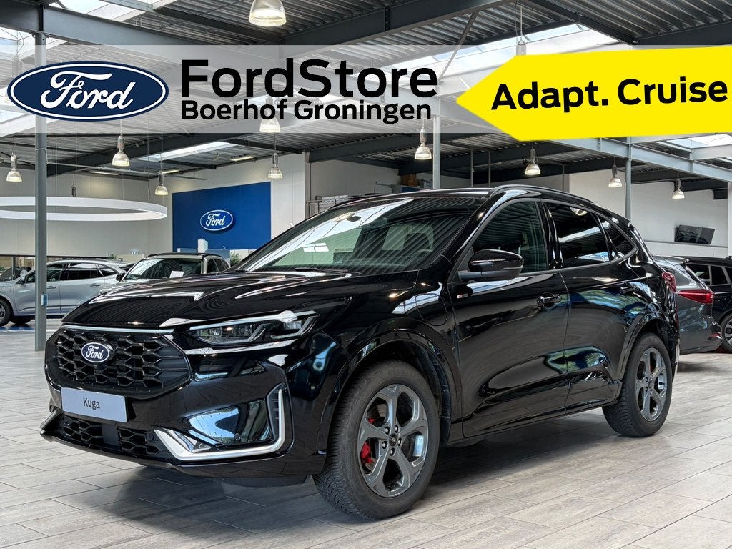 Ford Kuga 2.5 PHEV 243 pk ST-Line X I AGR stoelen I Adapt Cr, Auto's, Ford, 12 maanden, 14 kWh, Gebruikt, Zwart
