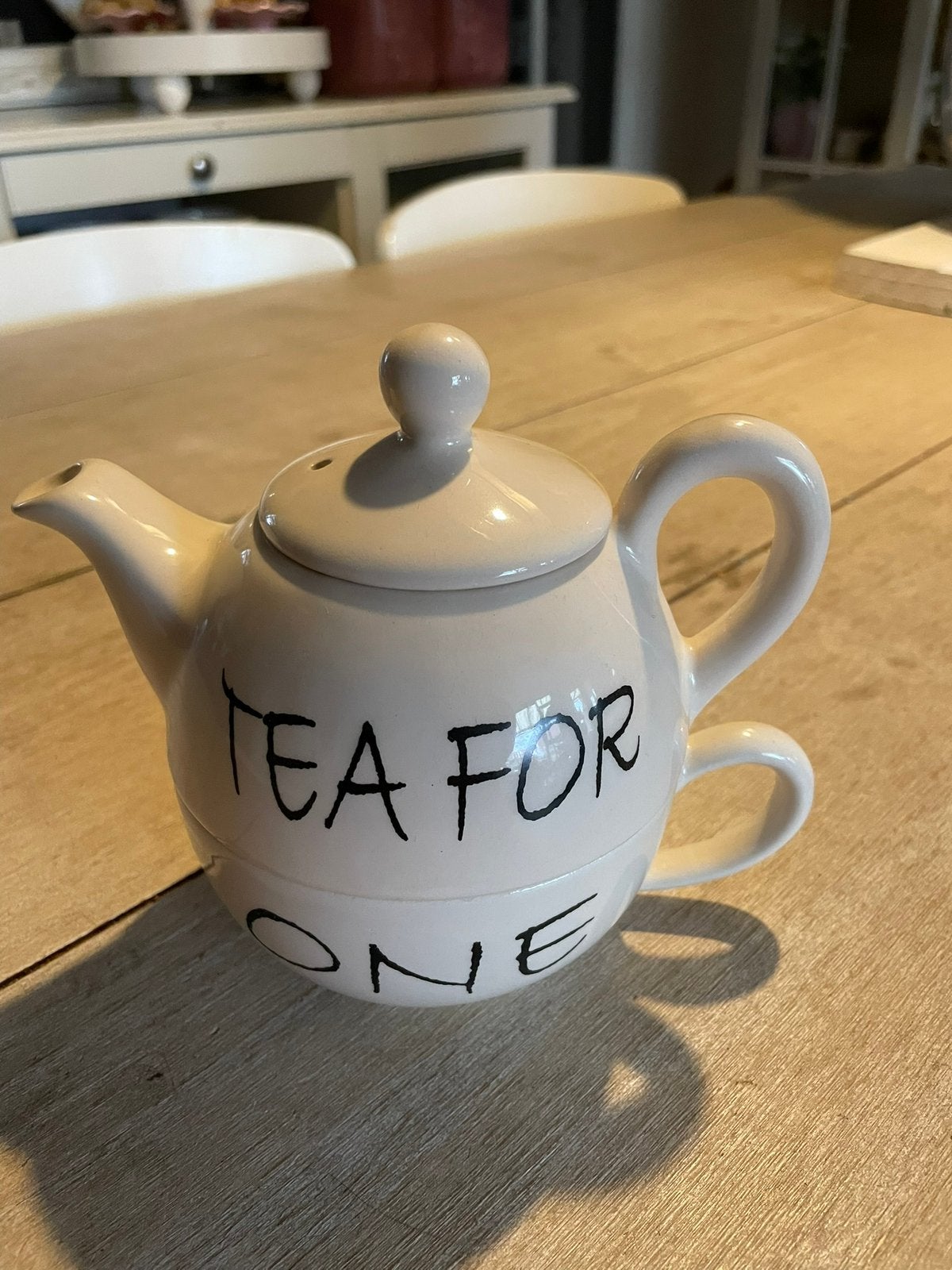 Tea for one, Ophalen of Verzenden, Zo goed als nieuw, Overige stijlen, Kop(pen) en/of Schotel(s)