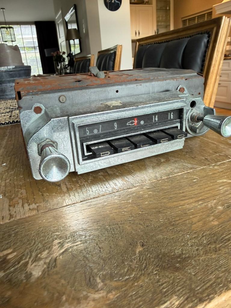 Originele Chevrolet/Delco autoradio, Ophalen of Verzenden, Gebruikt