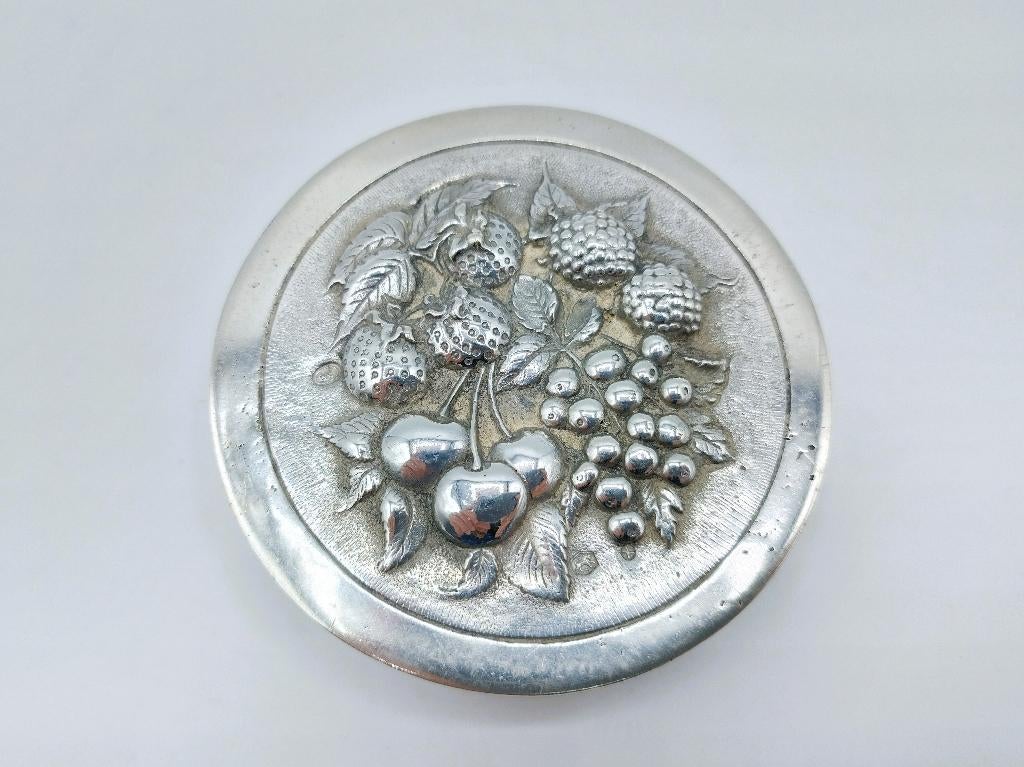 Zilveren jampotdeksel, B.W. van Eldik, Zutphen, 1932, Verzenden, Zilver
