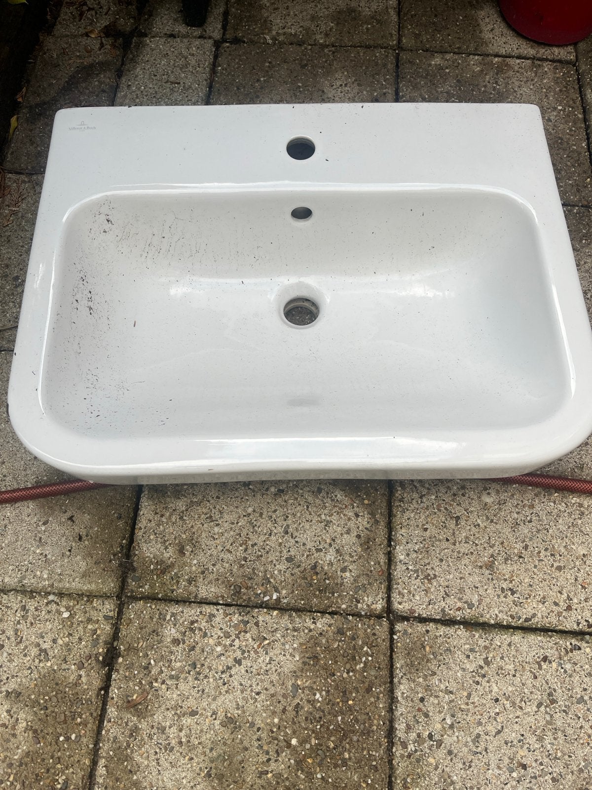 Wastafel Villeroy & Boch - Gebruikt, Huis en Inrichting, Gebruikt, Minder dan 100 cm, Wasbak of Wastafel, 25 tot 50 cm
