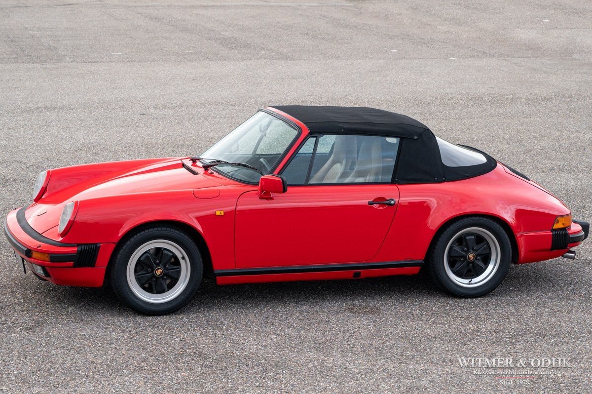 Porsche 911 Cabrio 3.2 Topconditie (bj 1985), Gebruikt, Beige, 1178 kg, Cabriolet