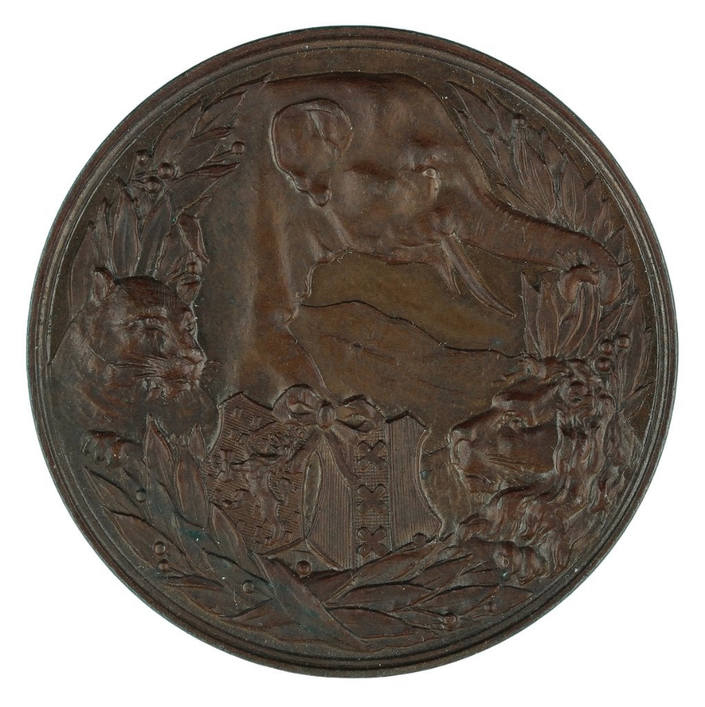 Medailleur onbekend : Natura Artis Magistra, 1888, Verzenden, Brons, Nederland