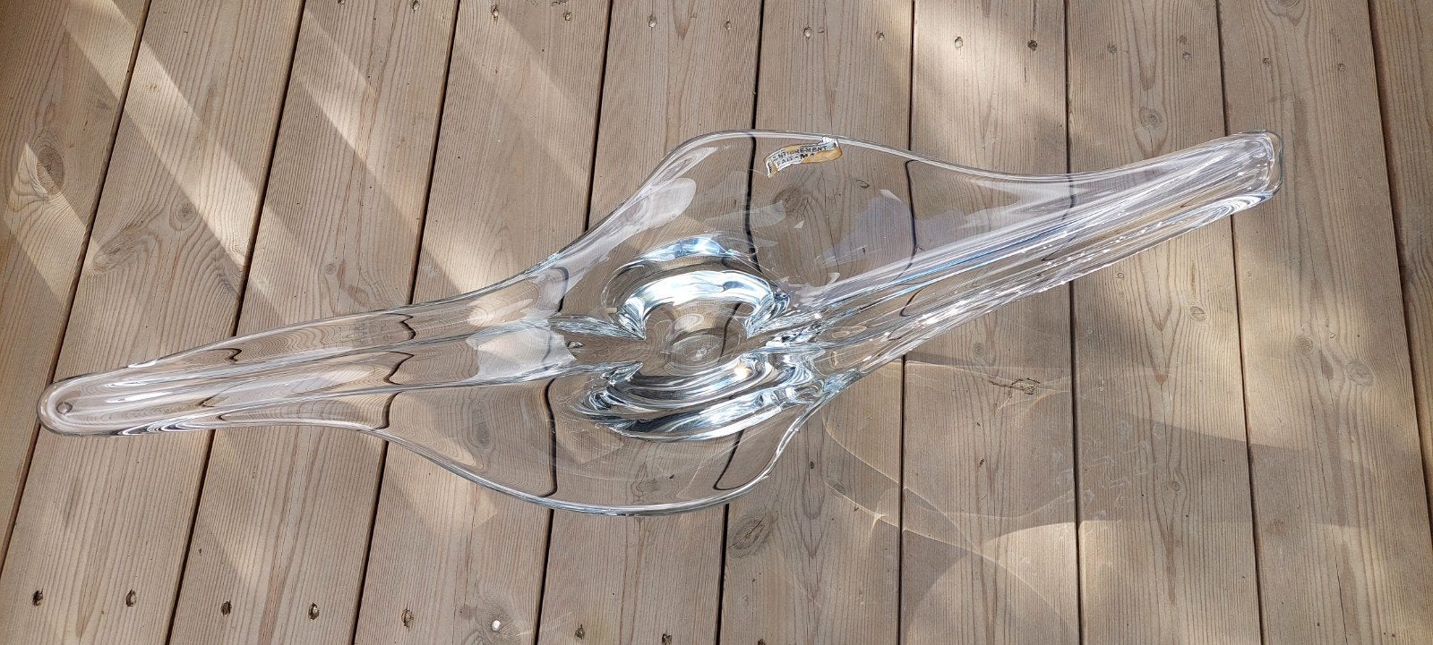 Design Franse handgemaakte schaal. Kadotip, Antiek en Kunst, Glas, Handgemaakt, Ophalen of Verzenden, Schaal