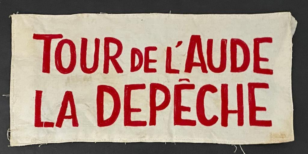 Wielrennen: geborduurde patch TOUR DE L ‘AUDE  leiderstrui, Ophalen of Verzenden, Gebruikt, Overige typen