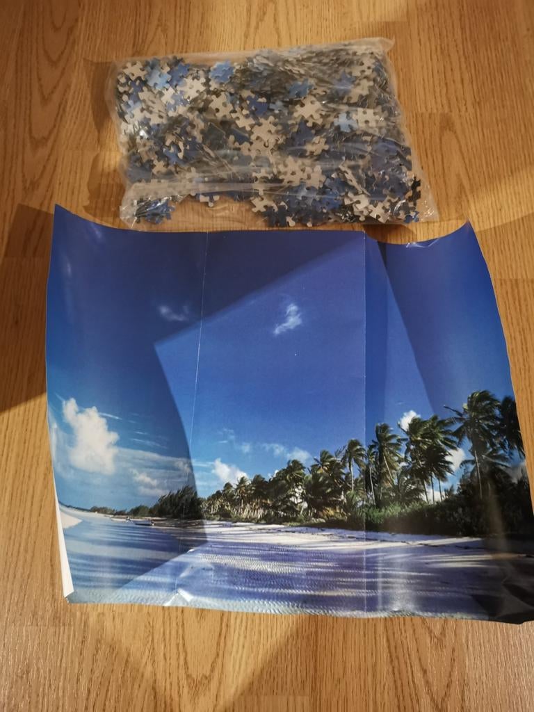 Legpuzzel 1000 stukjes tropisch eiland, Ophalen of Verzenden, 500 t/m 1500 stukjes, Nieuw, Legpuzzel