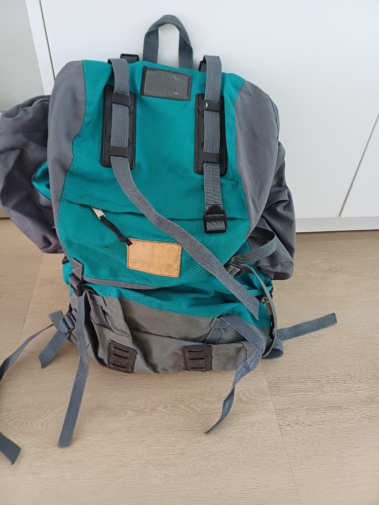 Backpack van Perry Sport groen/grijs, Overige merken, 40 cm of meer, Gebruikt, Ophalen of Verzenden