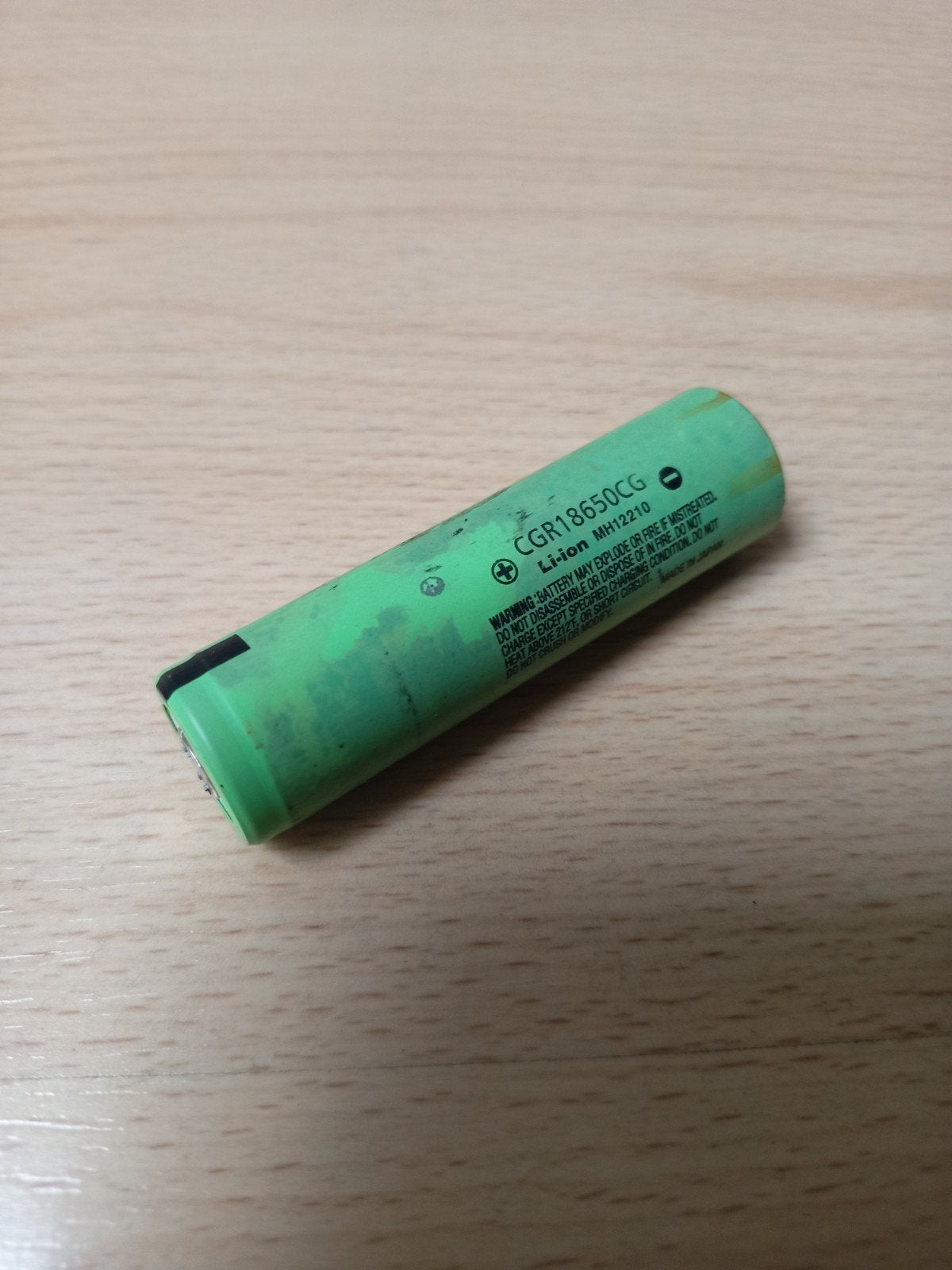 18650 cellen Panasonic CGR18650CG, Ophalen, Gebruikt