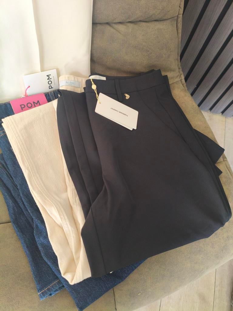 NIEUW! 3 Pracht broeken! POM Adam, By Bar, F. Chapot m~38/40, Ophalen of Verzenden, Nieuw, Blauw, W30 - W32 (confectie 38/40)