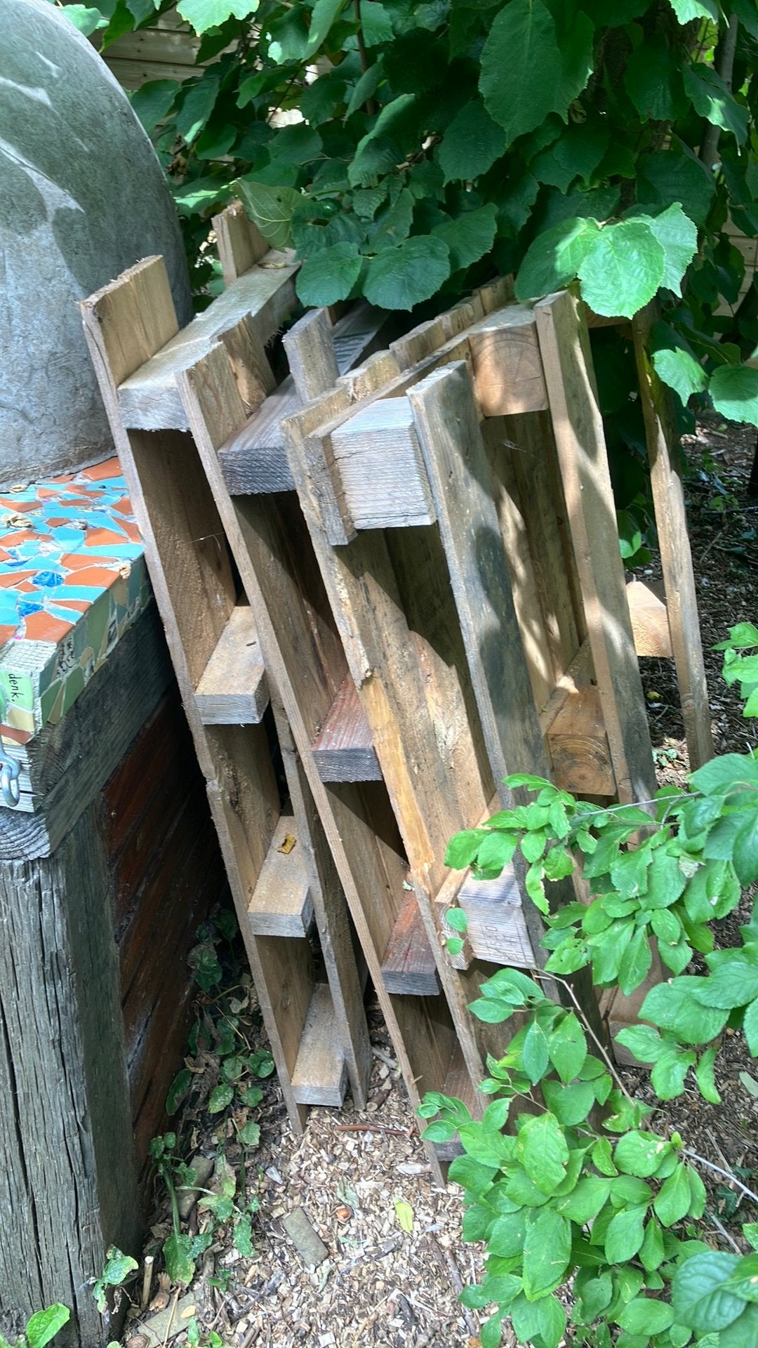 7 gratis pallets, Doe-het-zelf en Verbouw, Hout en Planken, Ophalen, Minder dan 25 mm, Zo goed als nieuw, Pallet