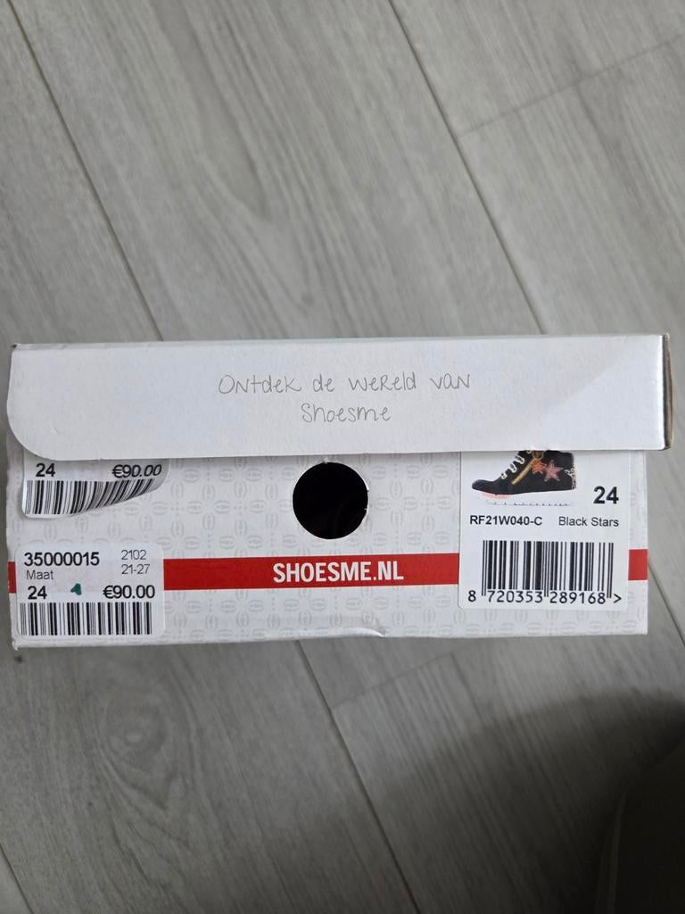 Shoesme sneakers zwart leer sterren maat 24 Extreme Flex, Kinderen en Baby's, Kinderkleding | Schoenen en Sokken, Ophalen of Verzenden