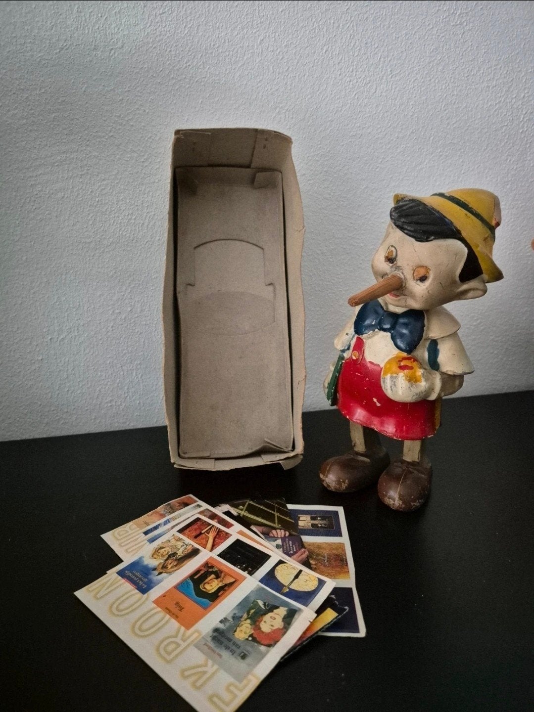 Vintage Pinokkio Figuur - Disney - Opwindbaar Speelgoed, Ophalen of Verzenden, Gebruikt