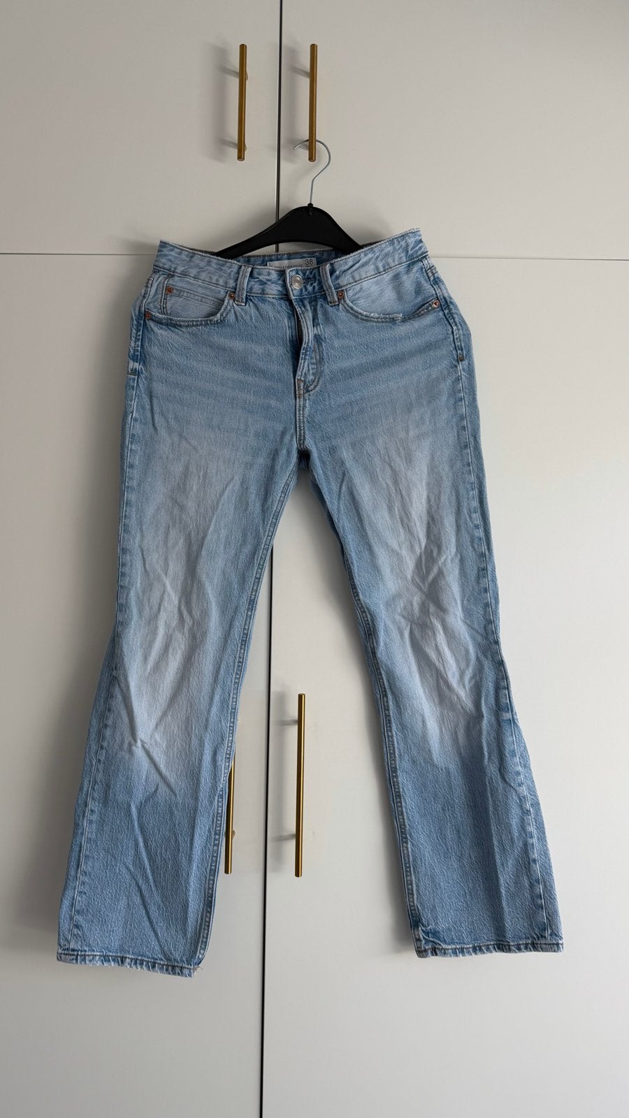 Stradivarius D98 jeans, Kleding | Dames, Ophalen of Verzenden, Gedragen, Blauw, W30 - W32 (confectie 38/40)
