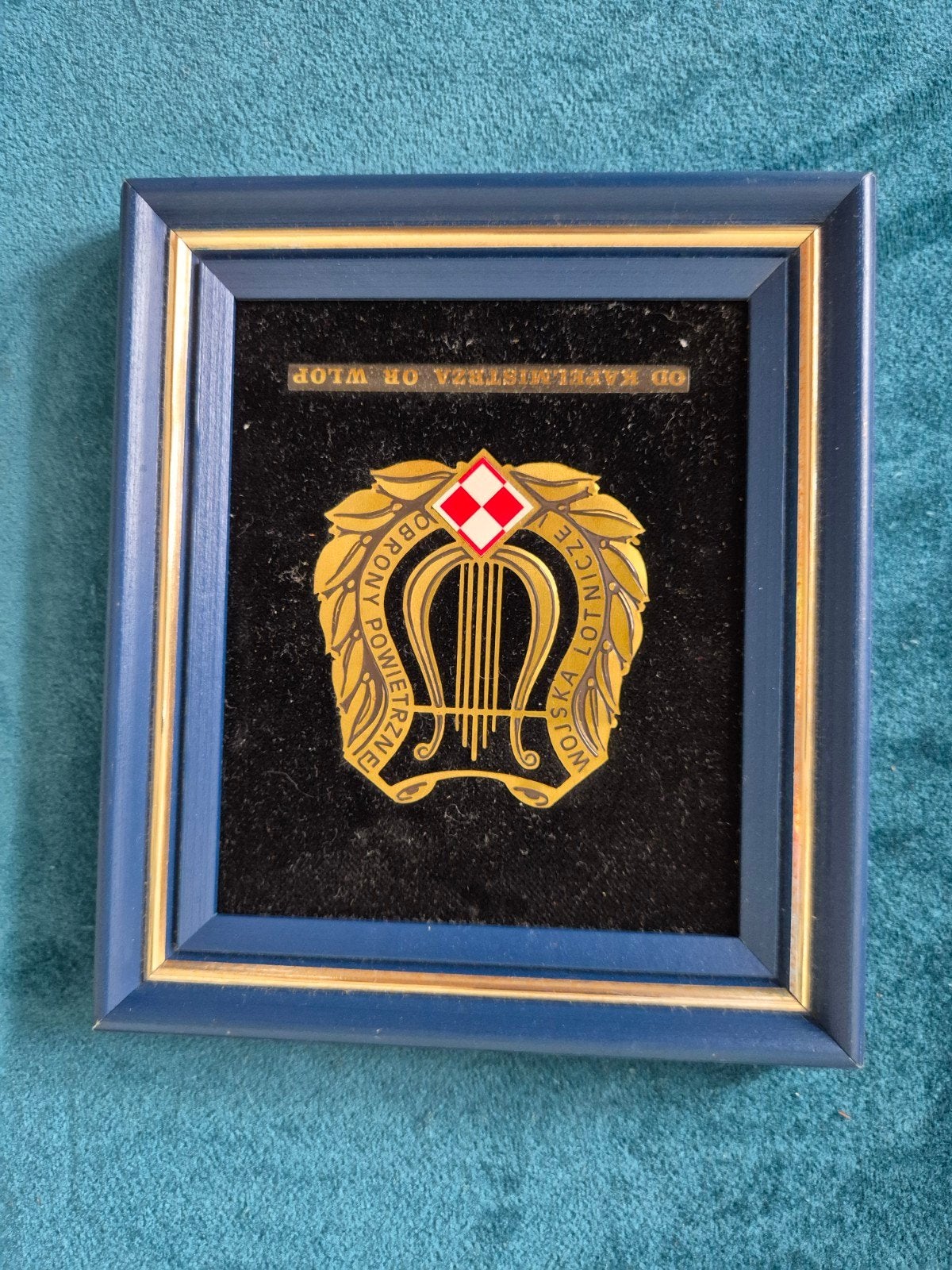 Wapenschild Poolse Luchtverdediging en Luchtmacht WLOP, Ophalen of Verzenden, Luchtmacht, Nederland, Embleem of Badge