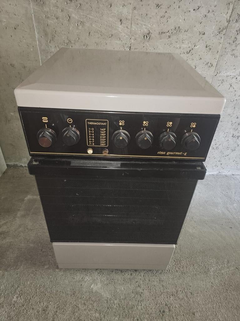 Vintage gasfornuis met oven en gril Etna, Witgoed en Apparatuur, Fornuizen, Ophalen, Gebruikt, 4 kookzones, Gas