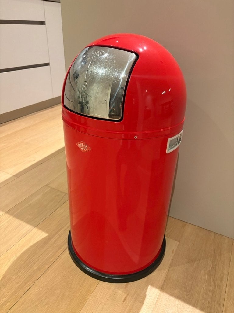 Wesco Pushboy 50 liter rood, 40 liter of meer, Ophalen, Zo goed als nieuw, Kunststof