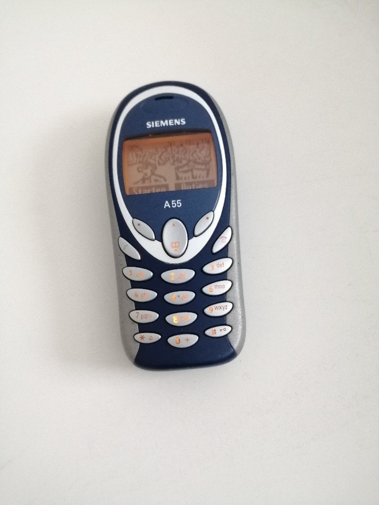 WEG=WEG!!! Zeldzame Siemens A55 Blauw Dumphone Classic GSM, Verzenden, Gebruikt, Klassiek of Candybar, Zonder abonnement