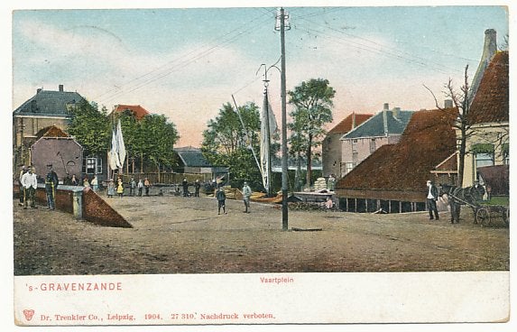 s' Gravenzande  Vaartplein, Ophalen of Verzenden, Voor 1920, Gelopen, Zuid-Holland