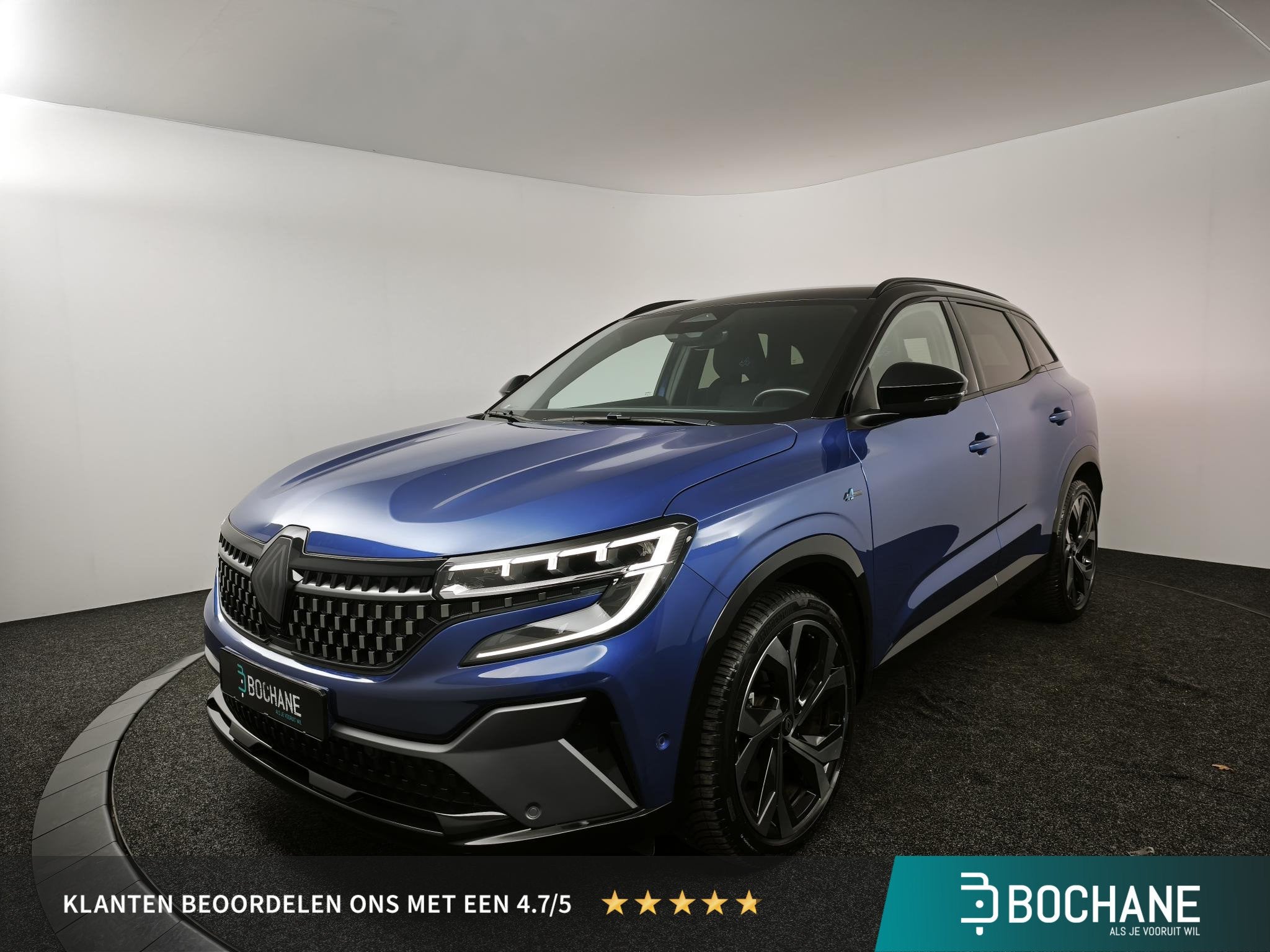 Renault Austral 1.2 E-Tech full hybrid 200 iconic esprit Alp, Auto's, Gebruikt, 1199 cc, Blauw, 1492 kg