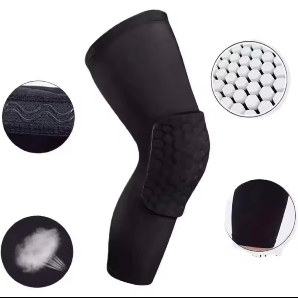 NIEUW sport kniebeschermers honingraat structuur mt xs, Sport en Fitness, Basketbal, Ophalen of Verzenden, Nieuw, Kleding