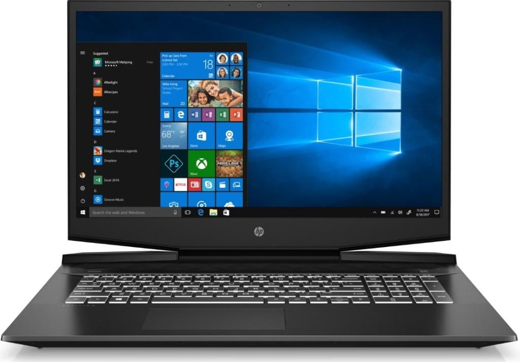 HP gaming 17" i7-10th 1650ti 16gb 32Gb DDR4 500Gb M2 1Tb, Computers en Software, Windows Laptops, 512 M2 / 1Tb HDD, Met videokaart