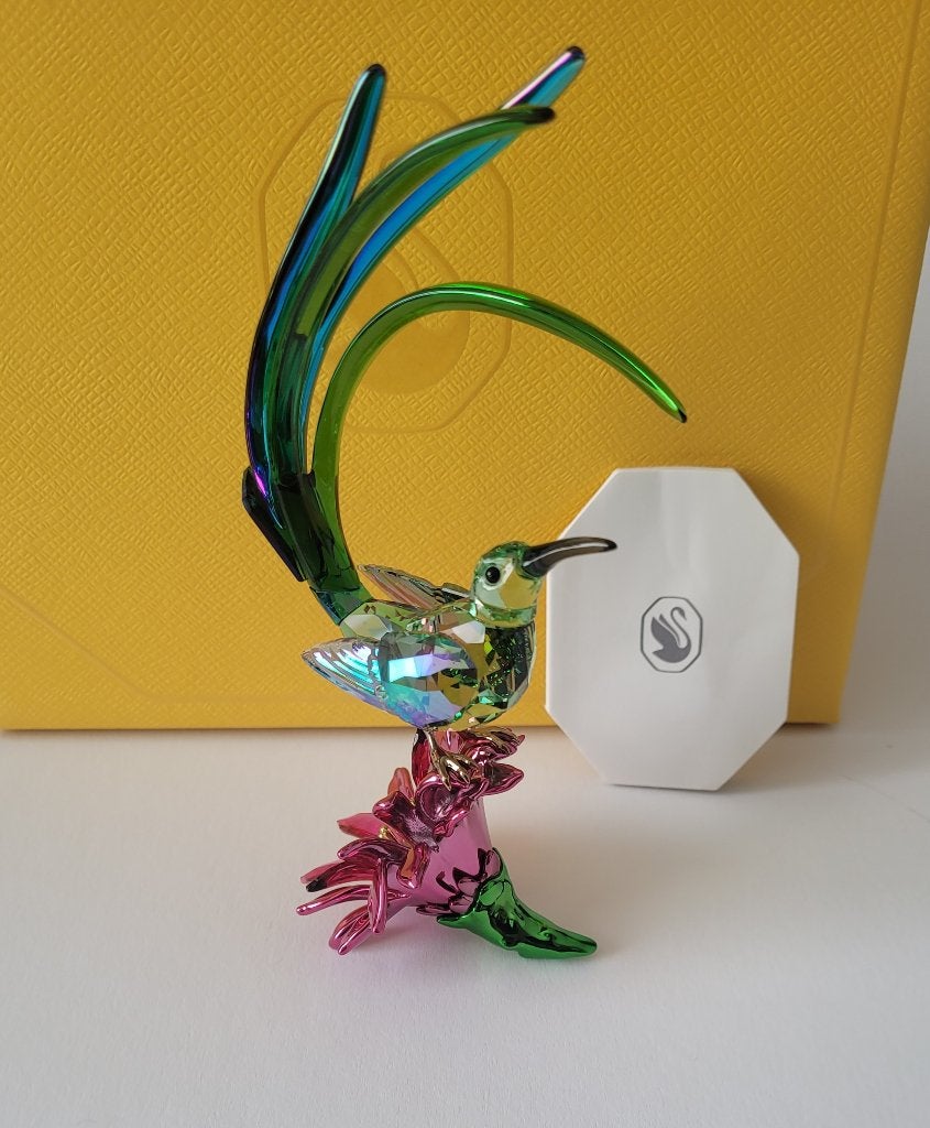 Swarovski Idyllia Suikervogel en Cactus Bloem. Kristallijn, Verzamelen, Swarovski, Swarovski@.com, Verzenden, Wattens, Nieuw