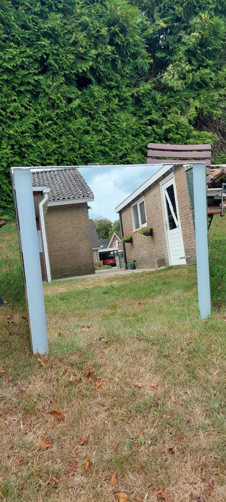 Badkamerspiegel met verlichting 90x77 cm, Doe-het-zelf en Verbouw, Sanitair, Ophalen, Gebruikt