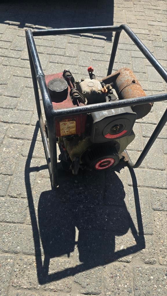 Diesel motor met oude waterpomp - start en loopt direct, Ophalen of Verzenden, Gebruikt