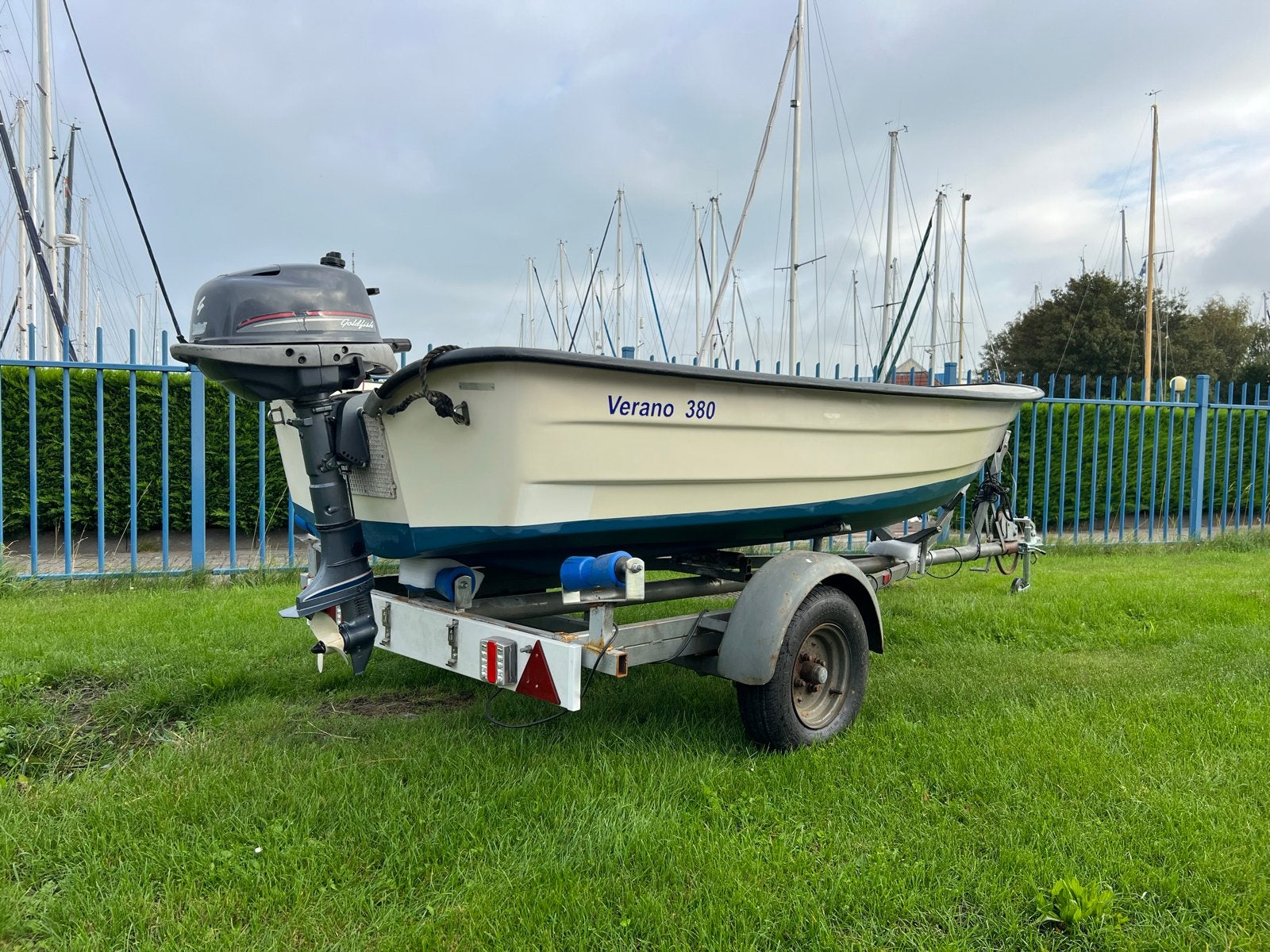 Verano 380 met Selva Marine buitenboordmotor en trailer, Ophalen, Overige merken, Gebruikt, Tot 10 pk