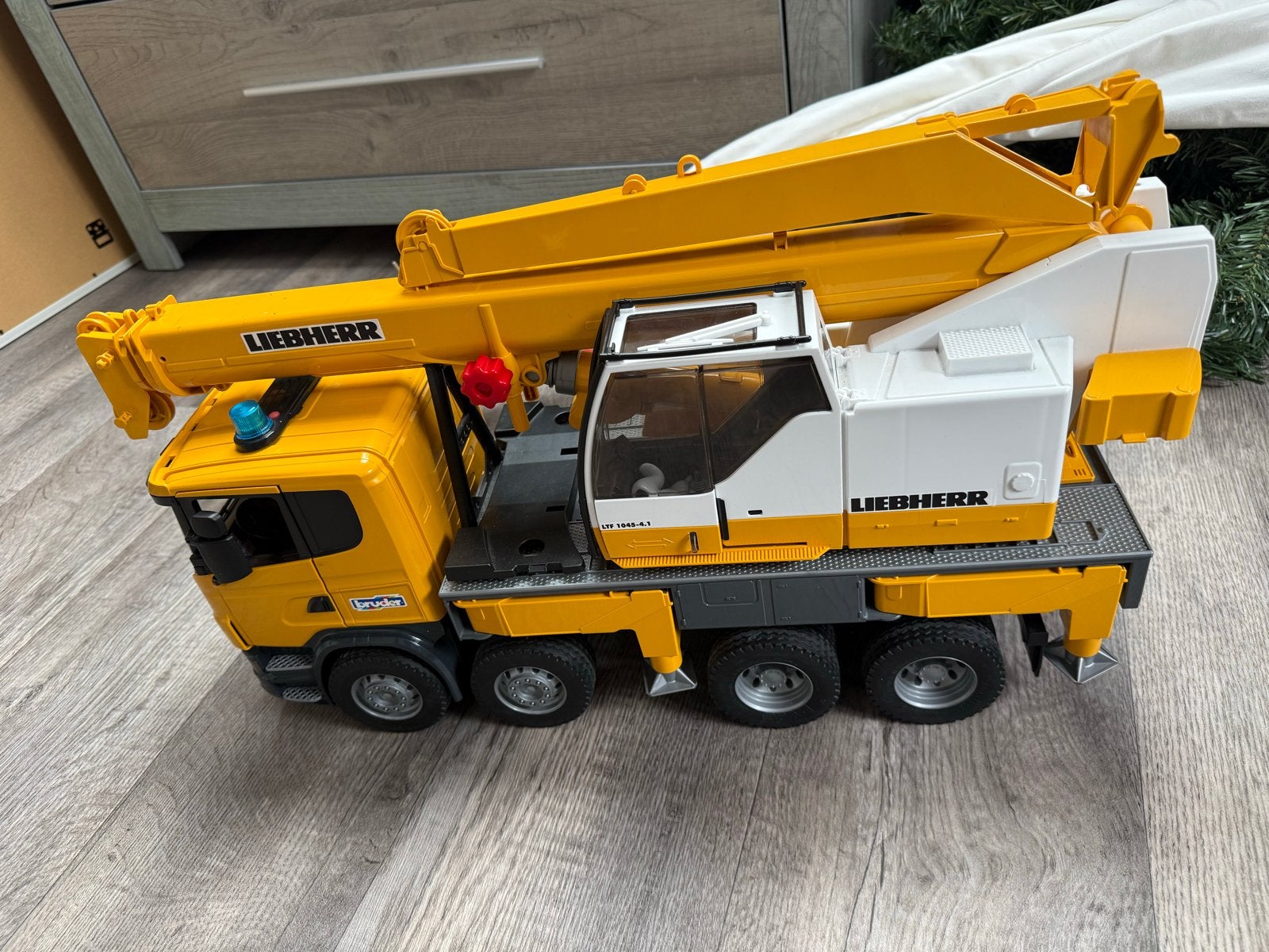Bruder Liebherr Kraanwagen Speelgoed, Kinderen en Baby's, Speelgoed | Speelgoedvoertuigen, Ophalen, Zo goed als nieuw