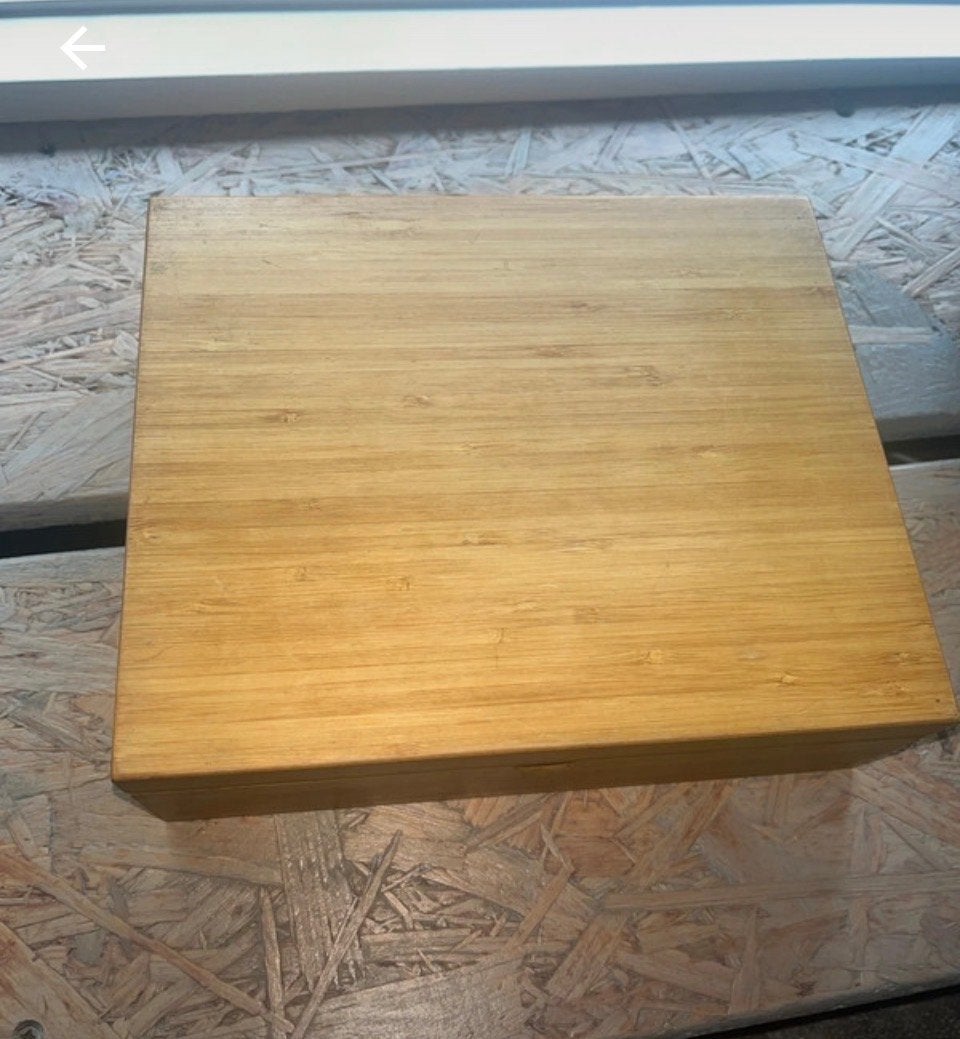 Bredemeijer Theedoos met 6 vakken - Bamboe, Ophalen, Gebruikt, Bruin, Hout