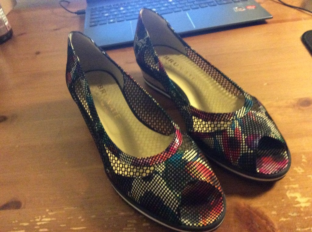 Brunate open-toe schoenen éénmalig gedragen Maat 41/41½, Brunate, Ophalen of Verzenden, Zo goed als nieuw, Instappers