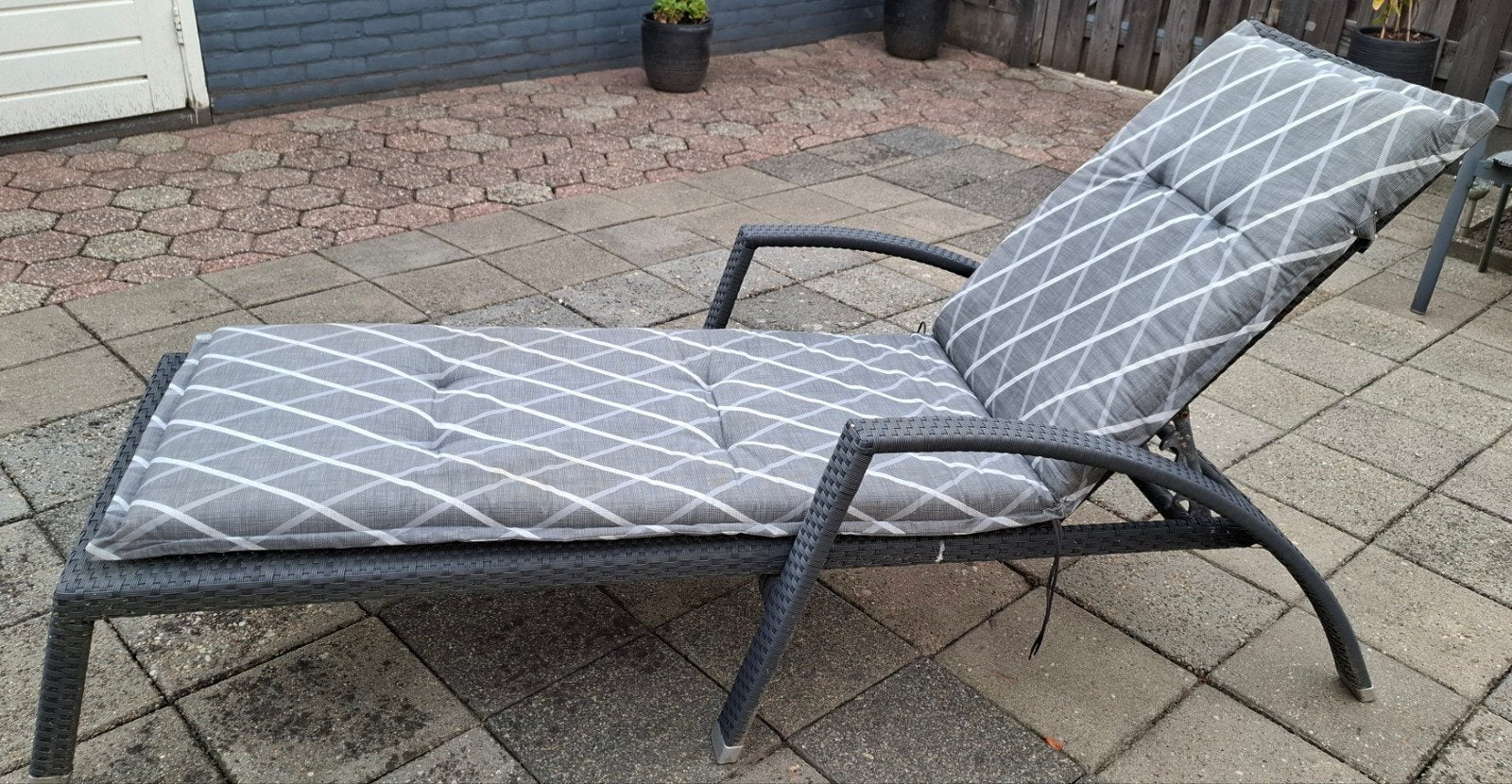 rotan ligstoel inclusief kussen, Ophalen, Rotan, Verstelbaar