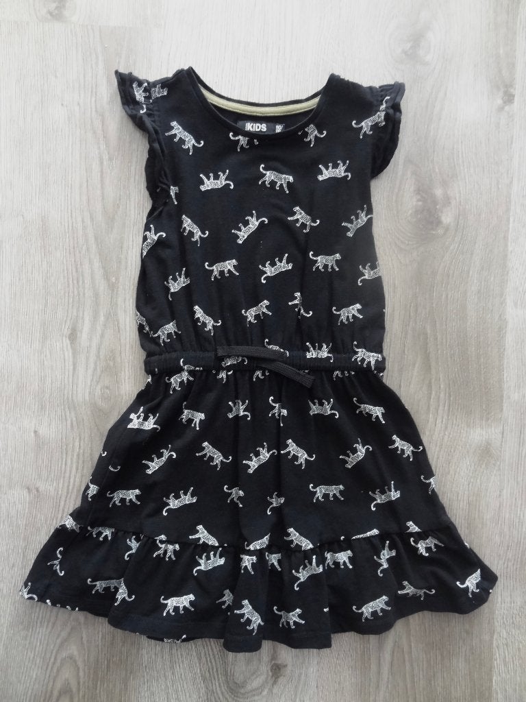 Mooi zwart wit jurkje met bijpassende legging maat 110 116, Kinderen en Baby's, Kinderkleding | Maat 110, Europe Kids, Meisje