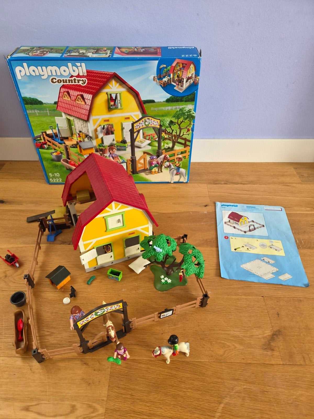 Playmobil Country Paardenstal 5222 met doos en instructies, Ophalen, Gebruikt, Gebouw, Complete set